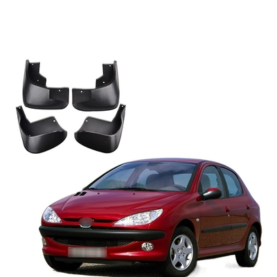 4Pcs EVA Car Fender Mud Flaps Front Rear Mudflaps Mud Splash bewaakt Modderkleppen voor Peugeot 206 1998-2012